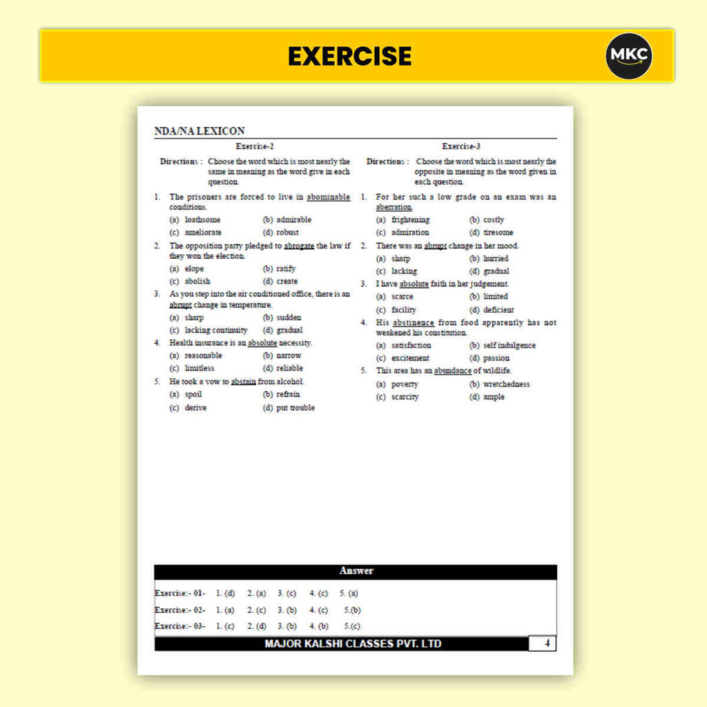 Order Online CDS Vocabulary Book (2026 Edition) at Affordable Price (Latest Edition)
